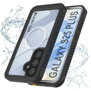 Funda impermeable para Galaxy S25 Plus, Punkcase [Extreme Mag Series] Armor Cover con protector de pantalla incorporado [blanco]