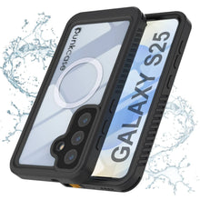 Load image into Gallery viewer, Funda impermeable para Galaxy S25, Punkcase [Extreme Mag Series] Armor Cover con protector de pantalla incorporado [Negro]
