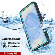 Load image into Gallery viewer, Funda impermeable para Galaxy S25, Punkcase [Extreme Mag Series] Armor Cover con protector de pantalla incorporado [verde azulado]
