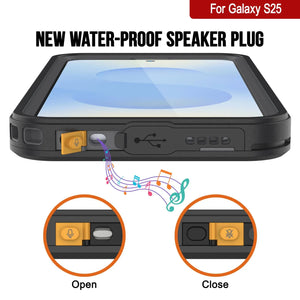 Funda impermeable para Galaxy S25, Punkcase [Extreme Mag Series] Armor Cover con protector de pantalla incorporado [azul]