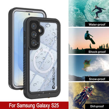 Load image into Gallery viewer, Funda impermeable para Galaxy S25, Punkcase [Extreme Mag Series] Armor Cover con protector de pantalla incorporado [blanco]

