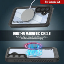 Load image into Gallery viewer, Funda impermeable para Galaxy S25, Punkcase [Extreme Mag Series] Armor Cover con protector de pantalla incorporado [blanco]
