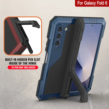 Cargar imagen en el visor de la galería, Funda de metal para Galaxy Z Fold6, carcasa de armadura de grado militar resistente, carcasa rígida de cuerpo completo [azul]
