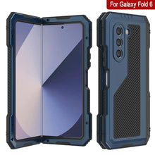 Cargar imagen en el visor de la galería, Funda de metal para Galaxy Z Fold6, carcasa de armadura de grado militar resistente, carcasa rígida de cuerpo completo [azul]
