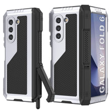 Load image into Gallery viewer, Funda de metal para Galaxy Z Fold6, carcasa de armadura de grado militar resistente, carcasa rígida de cuerpo completo [blanca]
