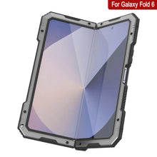 Load image into Gallery viewer, Funda de metal para Galaxy Z Fold6, carcasa de armadura de grado militar resistente, carcasa rígida de cuerpo completo [plateada]

