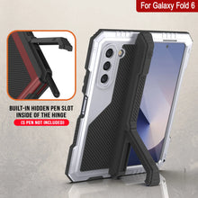 Load image into Gallery viewer, Funda de metal para Galaxy Z Fold6, carcasa de armadura de grado militar resistente, carcasa rígida de cuerpo completo [blanca]
