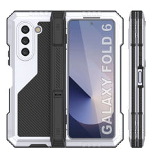 Load image into Gallery viewer, Funda de metal para Galaxy Z Fold6, carcasa de armadura de grado militar resistente, carcasa rígida de cuerpo completo [blanca]
