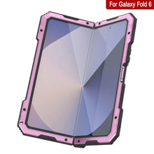 Cargar imagen en el visor de la galería, Funda de metal para Galaxy Z Fold6, carcasa de armadura de grado militar resistente, carcasa rígida de cuerpo completo [rosa]
