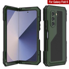 Cargar imagen en el visor de la galería, Funda de metal para Galaxy Z Fold6, carcasa de armadura de grado militar resistente, carcasa rígida de cuerpo completo [verde oscuro]
