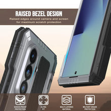 Cargar imagen en el visor de la galería, Case de metal Galaxy Z Fold7, cubierta de armadura de grado militar de servicio pesado cuerpo duro [blanco]
