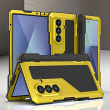 Cargar imagen en el visor de la galería, Case de metal Galaxy Z Fold7, cubierta de armadura de grado militar de servicio pesado cuerpo duro [neón]
