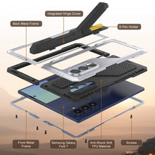 Cargar imagen en el visor de la galería, Case de metal Galaxy Z Fold7, cubierta de armadura de grado militar de servicio pesado cuerpo duro [blanco]
