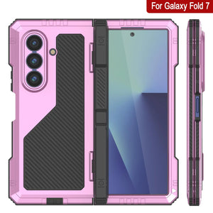Case de metal Galaxy Z Fold7, cubierta de armadura de grado militar de servicio pesado cuerpo duro [rosa]