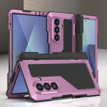 Cargar imagen en el visor de la galería, Case de metal Galaxy Z Fold7, cubierta de armadura de grado militar de servicio pesado cuerpo duro [rosa]
