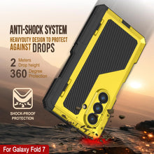 Cargar imagen en el visor de la galería, Case de metal Galaxy Z Fold7, cubierta de armadura de grado militar de servicio pesado cuerpo duro [neón]
