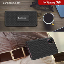 Load image into Gallery viewer, Punkcase Galaxy S20 Case With Screen Protector, Holster Belt Clip [Black] 

