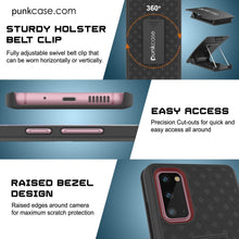 Load image into Gallery viewer, Punkcase Galaxy S20 Case With Screen Protector, Holster Belt Clip [Black] 
