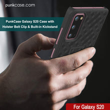 Load image into Gallery viewer, Punkcase Galaxy S20 Case With Screen Protector, Holster Belt Clip [Black] 
