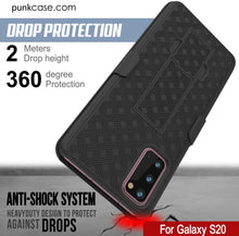 Load image into Gallery viewer, Punkcase Galaxy S20 Case With Screen Protector, Holster Belt Clip [Black] 
