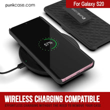 Load image into Gallery viewer, Punkcase Galaxy S20 Case With Screen Protector, Holster Belt Clip [Black] 
