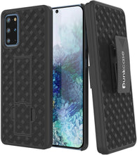 Cargar imagen en el visor de la galería, Punkcase Galaxy S20+ Plus Case With Screen Protector, Holster Belt Clip [Black] (Color in image: Black)
