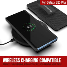 Cargar imagen en el visor de la galería, Punkcase Galaxy S20+ Plus Case With Screen Protector, Holster Belt Clip [Black] 
