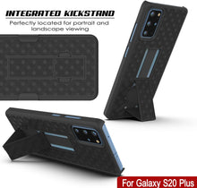 Cargar imagen en el visor de la galería, Punkcase Galaxy S20+ Plus Case With Screen Protector, Holster Belt Clip [Black] 
