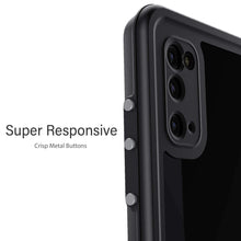 Cargar imagen en el visor de la galería, Galaxy S20 Rugged Waterproof Case | Nautical Series [Black] (Color in image: Clear)
