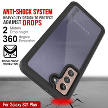 Cargar imagen en el visor de la galería, Galaxy S21+ Plus Water/Shockproof [Extreme Series] With Screen Protector Case [Black] (Color in image: Light blue)
