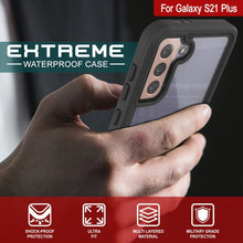 Cargar imagen en el visor de la galería, Galaxy S21+ Plus Water/Shockproof [Extreme Series] With Screen Protector Case [Black] (Color in image: Light Green)
