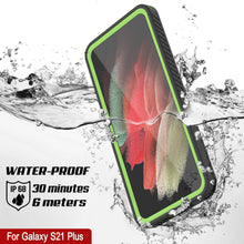 Cargar imagen en el visor de la galería, Galaxy S21+ Plus Water/Shockproof [Extreme Series] Screen Protector Case [Light Green] (Color in image: Black)
