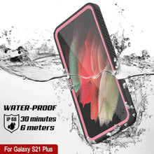 Cargar imagen en el visor de la galería, Galaxy S21+ Plus Water/Shock/Snowproof [Extreme Series] Slim Screen Protector Case [Pink] (Color in image: Light blue)
