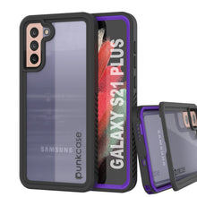 Cargar imagen en el visor de la galería, Galaxy S21+ Plus Water/Shockproof [Extreme Series] Slim Screen Protector Case [Purple] (Color in image: Purple)
