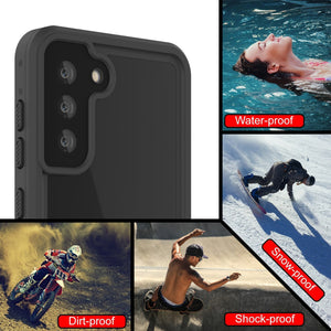 Galaxy S22+ Plus Waterproof Case PunkCase StudStar Light Green Thin 6.6ft Underwater IP68 ShockProof (Color in image: red)