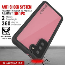 Cargar imagen en el visor de la galería, Galaxy S22+ Plus Waterproof Case PunkCase StudStar Pink Thin 6.6ft Underwater IP68 Shock/Snow Proof (Color in image: black)
