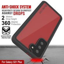 Cargar imagen en el visor de la galería, Galaxy S22+ Plus Waterproof Case PunkCase StudStar Red Thin 6.6ft Underwater IP68 Shock/Snow Proof (Color in image: pink)
