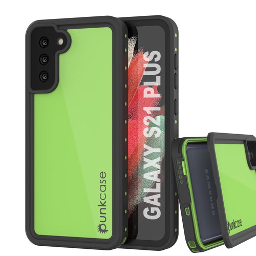 Galaxy S22+ Plus Waterproof Case PunkCase StudStar Light Green Thin 6.6ft Underwater IP68 ShockProof (Color in image: light green)