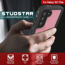 Cargar imagen en el visor de la galería, Galaxy S22+ Plus Waterproof Case PunkCase StudStar Pink Thin 6.6ft Underwater IP68 Shock/Snow Proof (Color in image: light blue)
