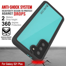 Cargar imagen en el visor de la galería, Galaxy S22+ Plus Waterproof Case PunkCase StudStar Teal Thin 6.6ft Underwater IP68 Shock/Snow Proof (Color in image: pink)

