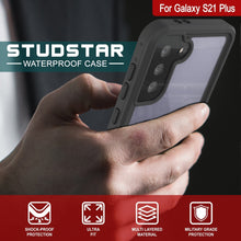 Cargar imagen en el visor de la galería, Galaxy S22+ Plus Waterproof Case PunkCase StudStar Clear Thin 6.6ft Underwater IP68 Shock/Snow Proof (Color in image: teal)

