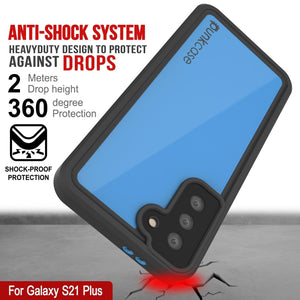 Galaxy S22+ Plus Waterproof Case PunkCase StudStar Light Blue Thin 6.6ft Underwater IP68 ShockProof (Color in image: pink)