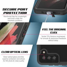 Cargar imagen en el visor de la galería, Galaxy S22+ Plus Waterproof Case PunkCase StudStar Light Blue Thin 6.6ft Underwater IP68 ShockProof (Color in image: light green)
