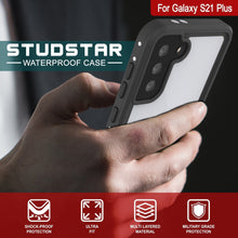 Cargar imagen en el visor de la galería, Galaxy S22+ Plus Waterproof Case, Punkcase StudStar White Thin 6.6ft Underwater IP68 Shock/Snow Proof (Color in image: light blue)
