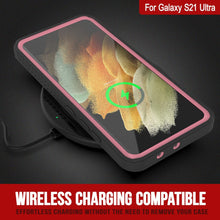 Cargar imagen en el visor de la galería, Galaxy S21 Ultra Water/Shock/Snowproof [Extreme Series] Slim Screen Protector Case [Pink] (Color in image: Purple)
