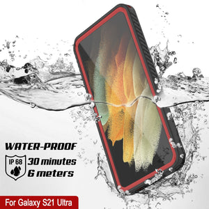 Galaxy S21 Ultra Water/Shock/Snowproof [Extreme Series] Slim Screen Protector Case [Red] (Color in image: Purple)