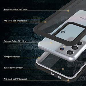 Galaxy S21 Ultra Water/Shock/Snow/dirt proof [Extreme Series] Punkcase Slim Case [White] (Color in image: Purple)