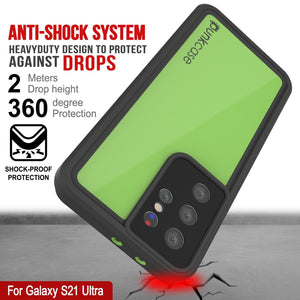 Galaxy S21 Ultra Waterproof Case PunkCase StudStar Light Green Thin 6.6ft Underwater IP68 ShockProof (Color in image: pink)
