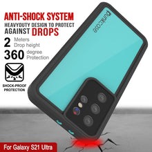 Cargar imagen en el visor de la galería, Galaxy S22 Ultra Waterproof Case PunkCase StudStar Teal Thin 6.6ft Underwater IP68 Shock/Snow Proof (Color in image: pink)

