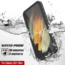 Cargar imagen en el visor de la galería, Galaxy S21 Ultra Waterproof Case PunkCase StudStar Light Green Thin 6.6ft Underwater IP68 ShockProof (Color in image: white)
